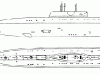 Атомная подводная лодка проект 945А Кондор - фото взято с электронной энциклопедии Военная Россия
