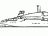 Дизельная подводная лодка с крылатыми ракетами Проект 665 - фото взято с электронной энциклопедии Военная Россия