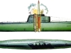 Дизельная подводная лодка с баллистическими ракетами (Проект АВ611) - 