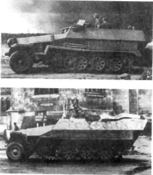 Средний   БТР  модификации В в России в 1941 г и Средний БТР Sd Kfz 251/8 как санитарная машина.