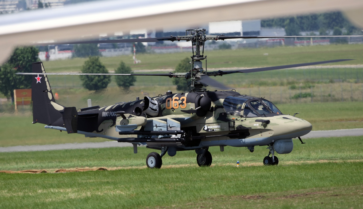 Ка-52 на аэрокосмическом салоне Le Bourget 2013 Фото ОАО «Вертолёты России»