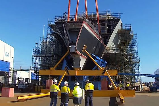 Заложен киль второго эсминца ПВО класса «Хобарт» для ВМС Австралии Фото с сайта https://www.armstrade.org