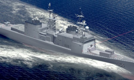 Тестовая лазерная установка на американском эсминце. Изображение с сайта media.globenewswire.com